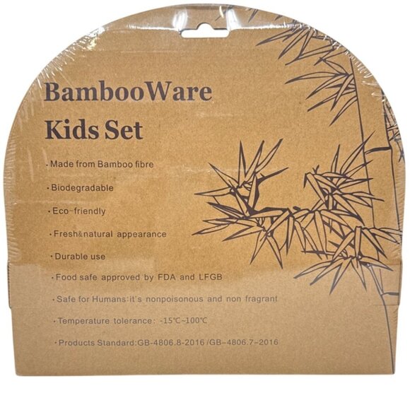 Bumble Bee Design 5-piece Kids Dinnerware Set Eco-Friendly Biodegradable Tablewa - Picture 5 of 5